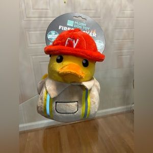 Fuzzyard  Firequacker Plush Dog Toy Duck With Squeaker 8”